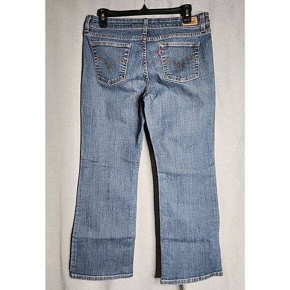 Levi's Women's 515 Bootcut Blue Jeans Size 10P Short Boot Cut - Picture 2 of 10